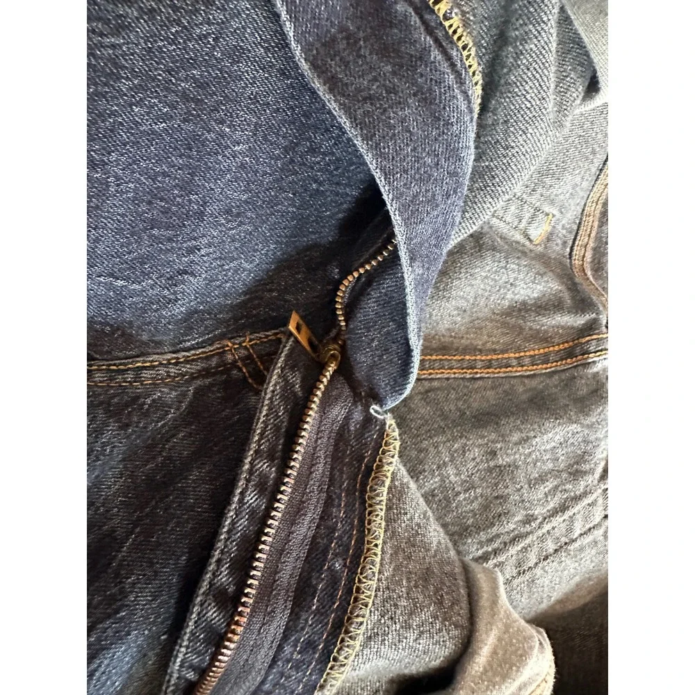 Levis 505 Regular Fit Jeans Mens 36x30 Medium Dark Wash Straight Leg Denim